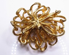 Vintage Castlecliff Rhinestone Brooch Earrings SET