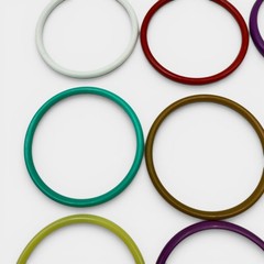 Vintage Lot of 12 Colorful Plastic Lucite Stackable Bangle Bracelets 3″