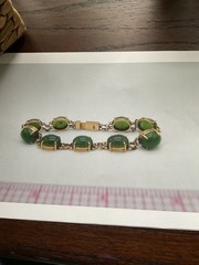 vintage custom made jade bracelet