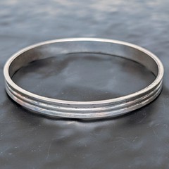 James Craig IC Sterling Silver 925 Handwrought Vintage Bangle Bracelet ✨