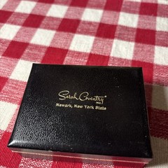 Mens Cuff Link +Tie Bar Set Black Gold Lord Coventry Vintage in original box