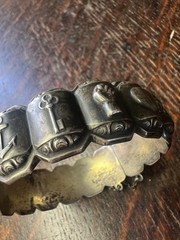 Vintage David Andersen Norway Sterling Silver Saga Hinged Bracelet