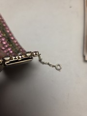Vintage 1950s Pink & Smoky Gray Rhinestone Bracelet – Glam Statement, Gold