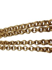 Trifari Lariate Necklace Pendant Gold Trifarium Textured Disc Grapes 4 Dangles 8
