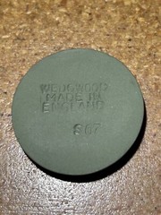 Vintage Authentic Unused WEDGWOOD Cupid 28mm Cameo In Sage Green Jasperware