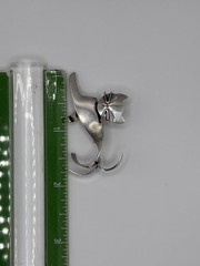 Vintage Beaucraft Sterling Silver Kitty Cat Pin, Good Condition