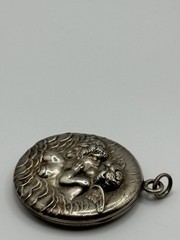 Antique Unger Brothers Unsigned Loves Dream Sterling Silver Locket Pendant