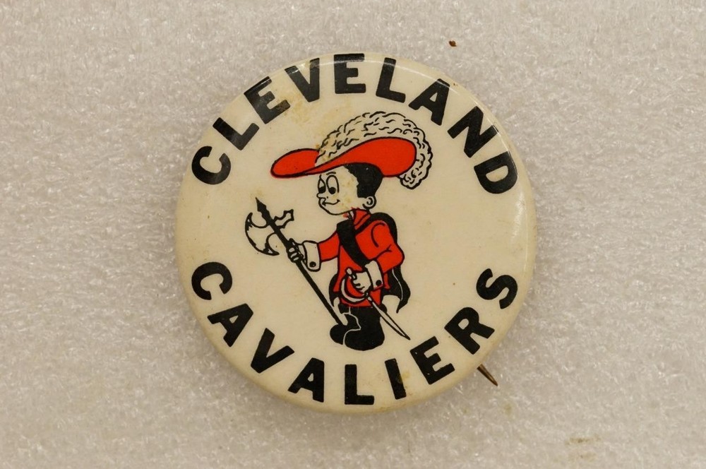 Vintage Pinback Button Cleveland Cavaliers Basketball Team 1960s NBA Logo