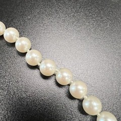 Vintage Carolee Mid Century Double Knotted Signed “Jackie O” Necklace Faux Pearl
