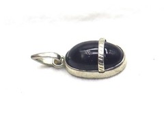 Natural Star Garnet Brown Color 925 Sterling Silver 1.25 Inch Pendant Daily Wear
