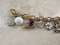 Vintage Limited Edition 2007 Juicy Couture Holiday Themed Charm Bracelet