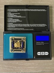 ❗️VINTAGE STUNNING HANDMADE Ayala Bar Mosaic Blue Turquoise Silver Brooch SIGNED