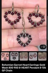 Antique 14k Gold Garnet Coral Onyx Necklace 28″