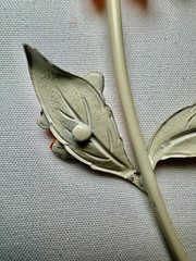 Vintage Orange Yellow Metal Enamel Daisy Flower Floral Brooch Pin 4.25” Spring