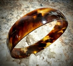 Antique Wide Flux Bangle Bracelet – 9.6 Grams J-1016