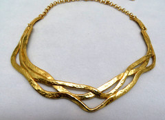 18k Gold Plated Collar Necklace PARIS FRANCE Il Etait Une Fois Once Upon A Time