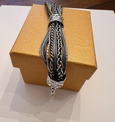 Vintage Silpada- “Talk Of The Town” Multi-strand Bracelet, (B1702) .925