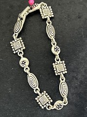 Napier Necklace and Bracelet Set Silver Contemporary Design And Shapes 2 Pieces