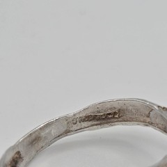 Vintage Adjustable 925 Sterling Silver Leopard Cheetah Big Cat Wrap Ring sz 7.5