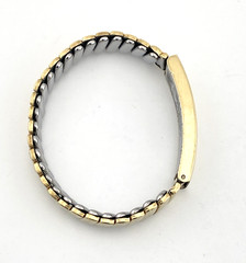 Vintage Foster Gold Filled ID Locket Bracelet Inscribed “Fran” 5.5 to 8 In
