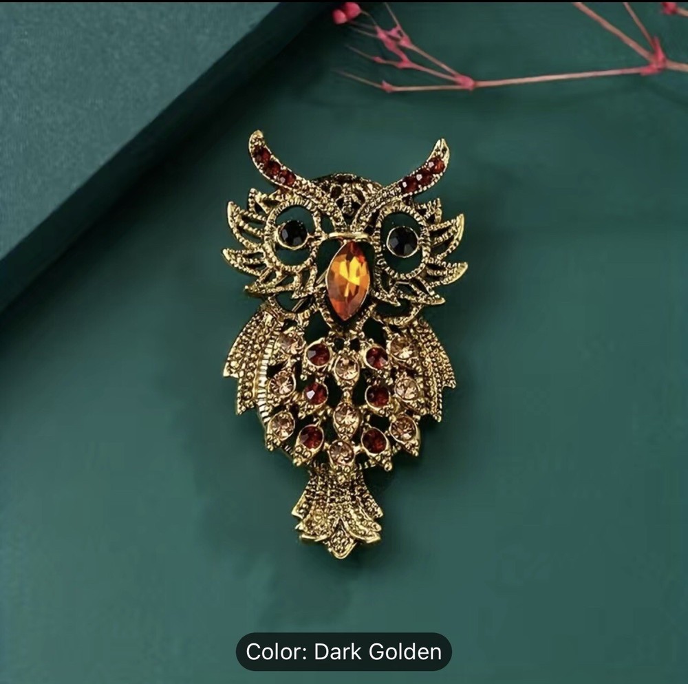 Owl Brooch Pin, Vintage Owl Pin Brooch For Men, Elegant Gift Ideas