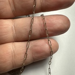 Choker Picture Jasper Sterling Silver 15.5” Antique 24mm X 14mm Stone