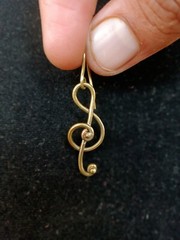 vintage brass earrings