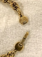 Monet Vintage Gold Plated Thick 24” Rope Necklace Very Good Condition. Pre Owned