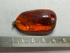 NATURAL OLD ANTIQUE COGNAC BALTIC AMBER PENDANT 9,1 gr