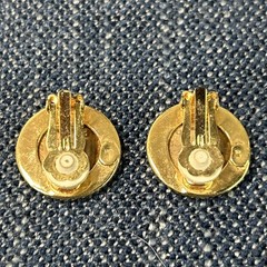 Russian Double Headed Eagle Brass Clad Steel Russian Coin Clip On Earrings