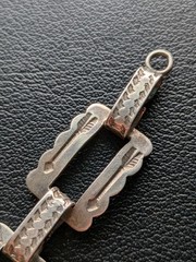 Vintage Southwestern Etched Sterling Silver Bracelet 6 1/2″ x 5/8” 17g – Rustic