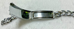 Vintage ID Bracelet, Opening for id papers, cremation ashes, hair. Silver Tone