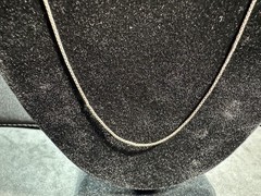 2.15g Vintage Sterling Silver 925 Box Chain Necklace 21 in M