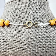 Vintage Boho Natural Wood Bead Statement Necklace 26″ Chunky Earthy – 70s Vibe