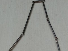 42″ artisan Silver CHARMS Necklace ONE OF A KIND HANDMADE ARTIST SIGNED