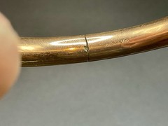 12kt Gold Filled Child’s Bracelet Vintage Etched 2in Wide