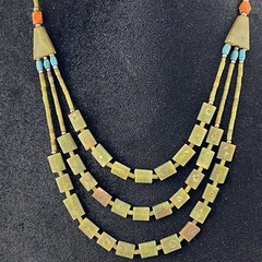 Multi-strand Afghani Jade Amazing Handmade Necklac Wth Unique & Earthy Aesthetic