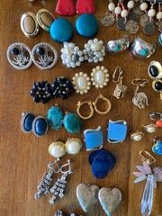 Big Clip-On Earrings Lot Vintage Modern All Wearable Jewelry Over 150 Pairs