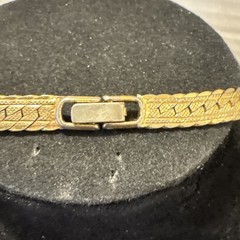 VTG 14K Gold Filled Serpentine Necklace 2mm Chain 18.2” Long Ver Pretty