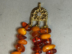 NATURAL OLD ANTIQUE YELLOW BUTTERSCOTCH BALTIC AMBER BRACELET 35,5 gr
