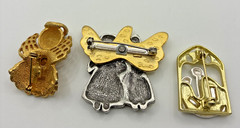 Vintage Angel Cherub Brooch Lot 10 AAI Ultra Camco BJ Figural Pins