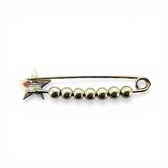 Sterling Silver STAR PIN Charm Holder CHARM PIN Jewelry Gift BEADS Brooch CUTE!