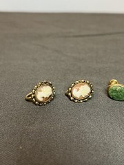 Vintage GOLD FILLED Non Pierced Earring Lot Clip On & Screw Back SIGNED JMS +