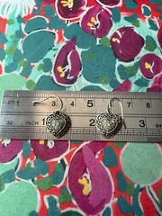 Heart matching set in Sterling Silver, 14kt gold and Diamonds – Gorgeous!