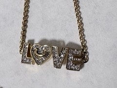 Vintage Juicy Couture 3 Charm Necklace Purse Ring Glasses & LOVE Bracelet in BOX