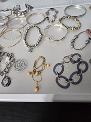 Mixed metal materials lot of 40 bracelets