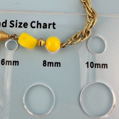 Vintage Necklace Gold Tone Chain Yellow Acrylic Station Beads Flapper Opera 60″