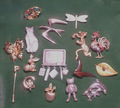 Vintage & Modern Designer Pin FIGURAL PINS, STICK PINS, TAC PINS Variety LOT