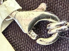 Chapal-Zenray Of Italy Vintage Vine & Leaf Zircon & Sterling Silver Necklace