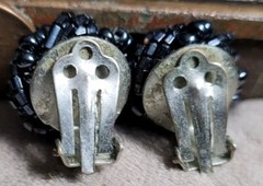 Vintage Costume jewelry clip on earrings 1980s 1990s